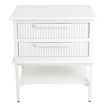 Aimee Bedside Table - Small All White