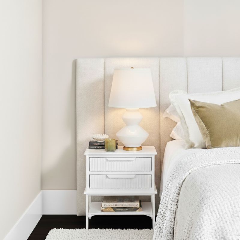 Aimee Bedside Table - Small All White