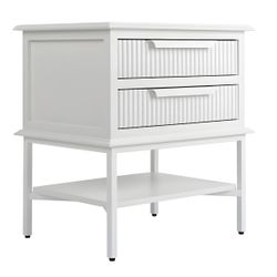 Aimee Bedside Table - Small All White
