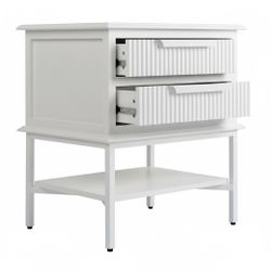 Aimee Bedside Table - Small All White