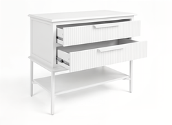 Aimee Bedside Table - Large All White