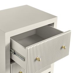 Ariana Bedside Table - Small Grey