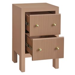 Ariana Bedside Table - Petite Mocha Mousse