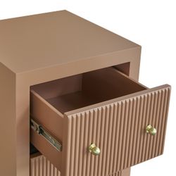 Ariana Bedside Table - Petite Mocha Mousse
