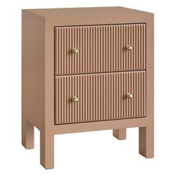 Ariana Bedside Table - Small Mocha Mousse