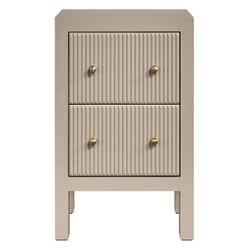 Ariana Bedside Table - Petite Beige
