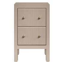Ariana Bedside Table - Petite Beige