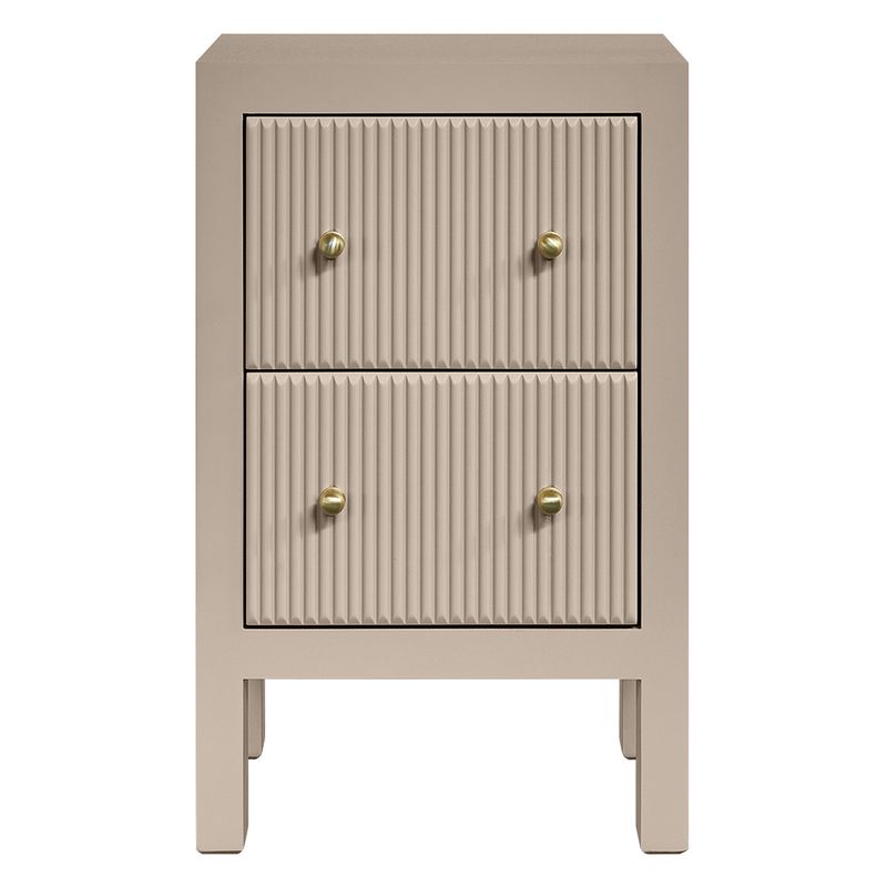 Ariana Bedside Table - Petite Beige