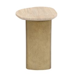 Audrey Small Side Table - Travertine