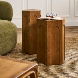 Winston Tall Side Table - Walnut