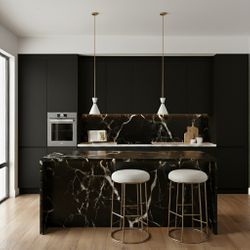 Oslo Pendant - White w Brass