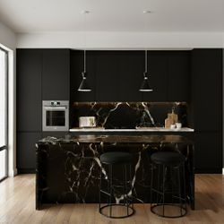 Oslo Pendant - Black w White