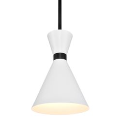 Oslo Pendant - White w Black