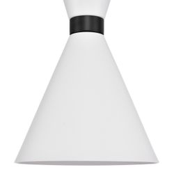 Oslo Pendant - White w Black