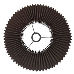 Anya Pleated Empire Shade - Small Espresso