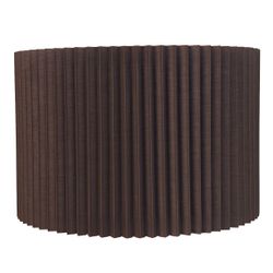 Nina Pleated Drum Shade - Medium Espresso