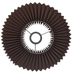 Anya Pleated Empire Shade - Medium Espresso