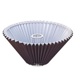Anya Pleated Empire Shade - Medium Espresso