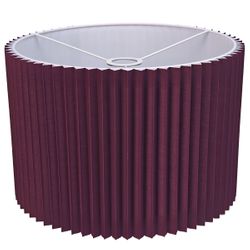 Nina Pleated Drum Shade - Medium Plum