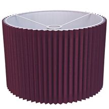 Nina Pleated Drum Shade - Medium Plum