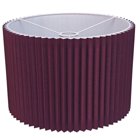 Nina Pleated Drum Shade - Medium Plum