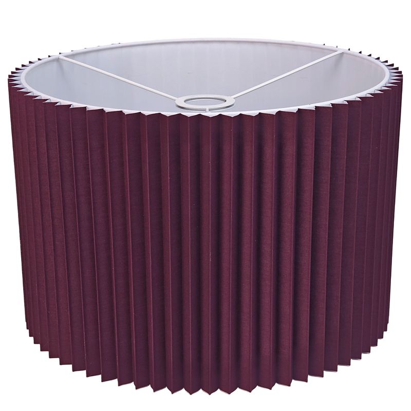 Nina Pleated Drum Shade - Medium Plum