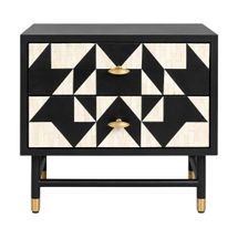 Huxton 60x53cm Bedside Table