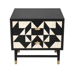 Huxton 60x53cm Bedside Table
