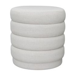 Demi Stool - Ecru Linen