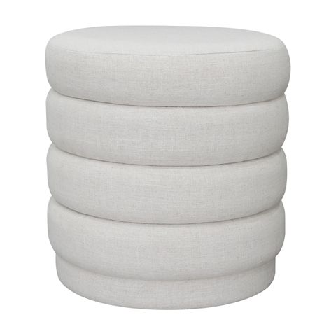 Demi Stool - Ecru Linen