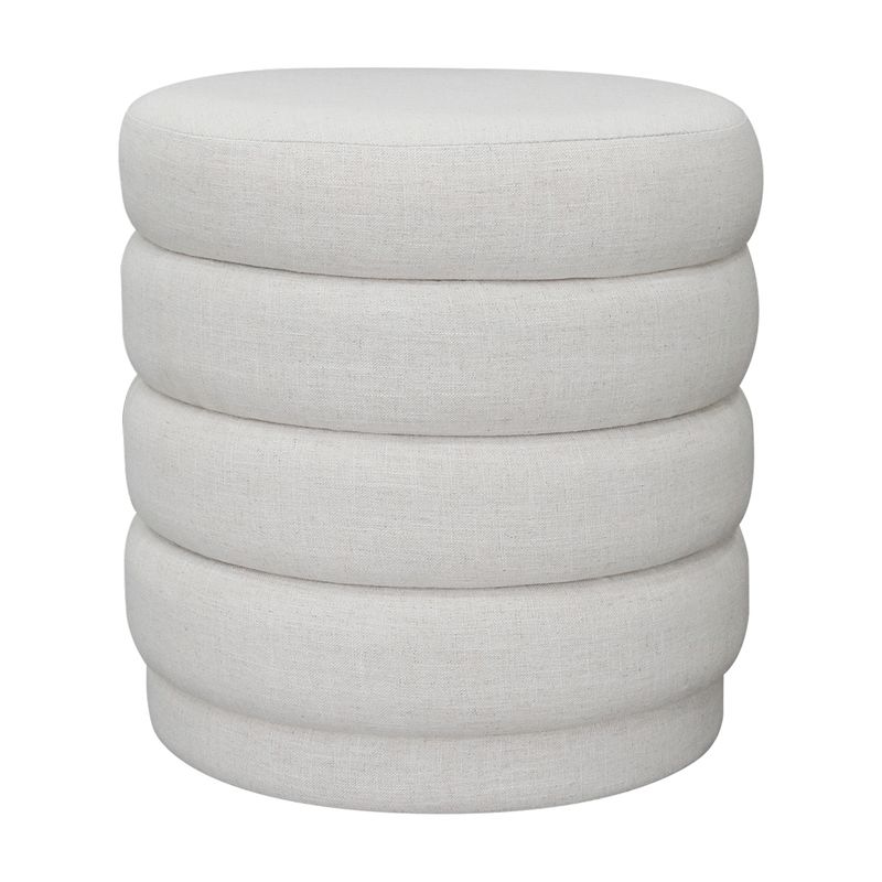 Demi Stool - Ecru Linen