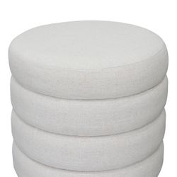 Demi Stool - Ecru Linen