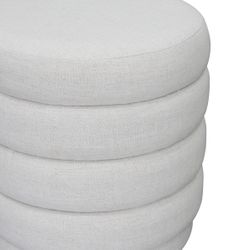 Demi Stool - Ecru Linen