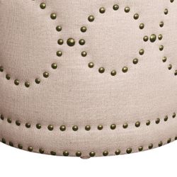 Bradshaw Round Storage Stool - Fawn Linen