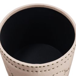 Bradshaw Round Storage Stool - Fawn Linen