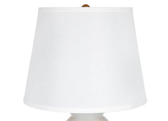 Baldwin Table Drum Shade - White