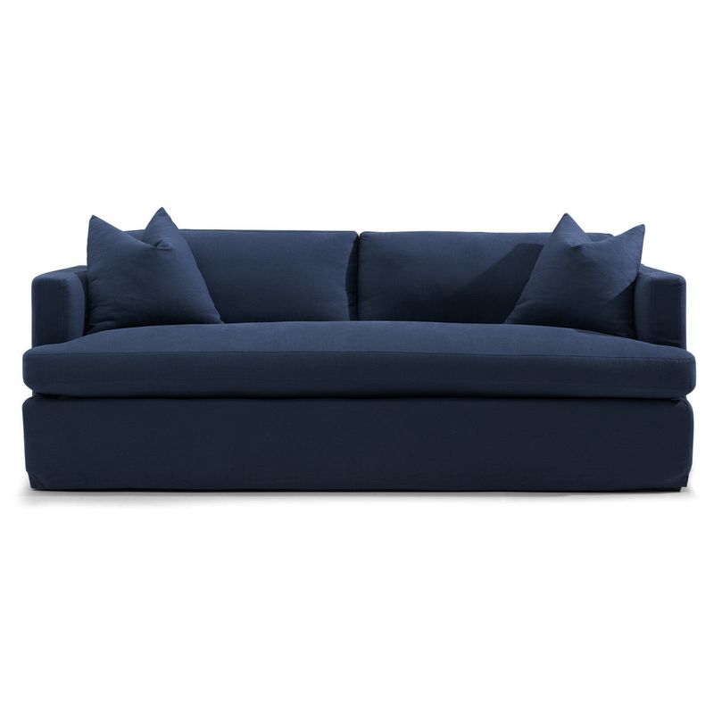 Birkshire 3 Seater Slip Cover Sofa - Navy Linen - OUTLET NSW