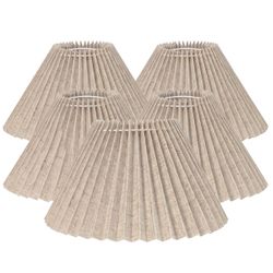 Anya Pleated Empire Shade - Small Natural - Bulk Buy Qty 5
