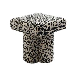 Ace Stool - Leopard Chenille - OUTLET NSW