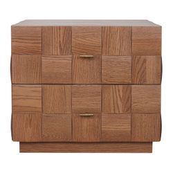 Desmond 57x51cm 2 Drawer Bedside Table