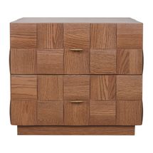Desmond 57x51cm 2 Drawer Bedside Table
