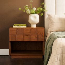 Desmond 57x51cm 1 Drawer Bedside Table