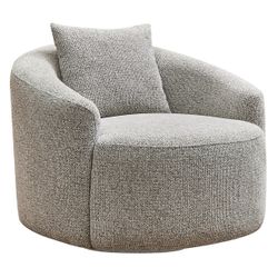 Kira Swivel Arm Chair - Speckle Brown