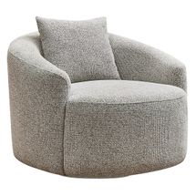 Kira Swivel Arm Chair - Speckle Brown
