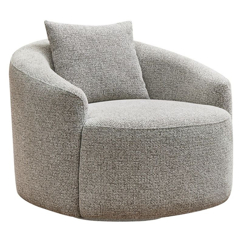Kira Swivel Arm Chair - Speckle Brown