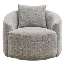 Kira Swivel Arm Chair - Speckle Brown