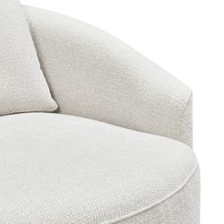 Kira Swivel Arm Chair - Speckle Ecru