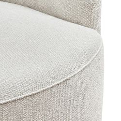 Kira Swivel Arm Chair - Speckle Ecru