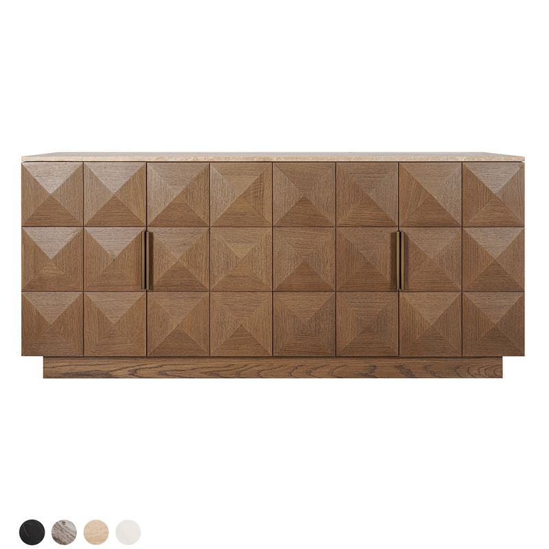 Benedict 170cm Walnut Buffet - Travertine - OUTLET NSW