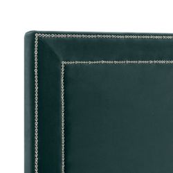 Manhattan 160x150cm Queen Bedhead - Teal Velvet - OUTLET NSW